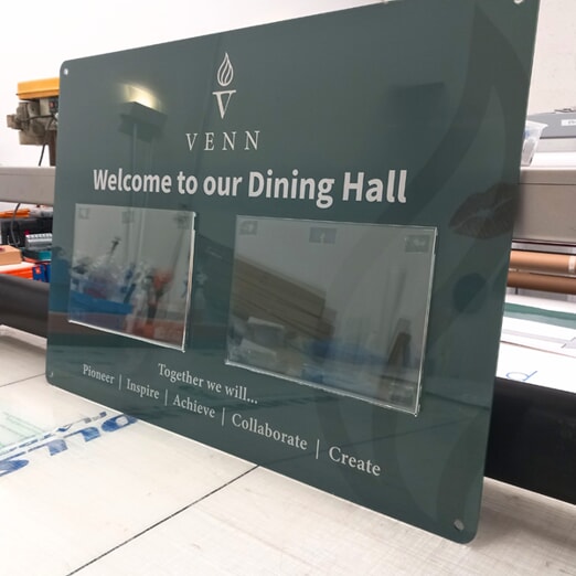 An image of the acrylic school sign in hull.
